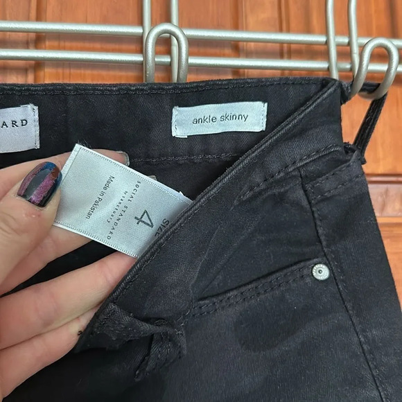 Sanctuary Social Standard women’s black camouflage ankle skinny size 4.  NWT - Picture 3 of 6